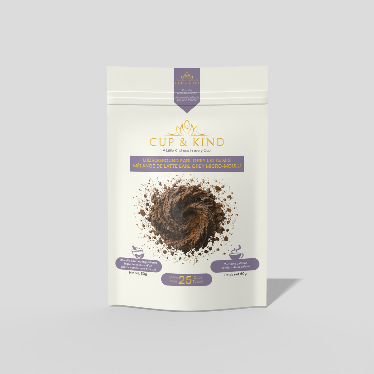 Microground Earl Grey Latte Mix 50 g pouch, front