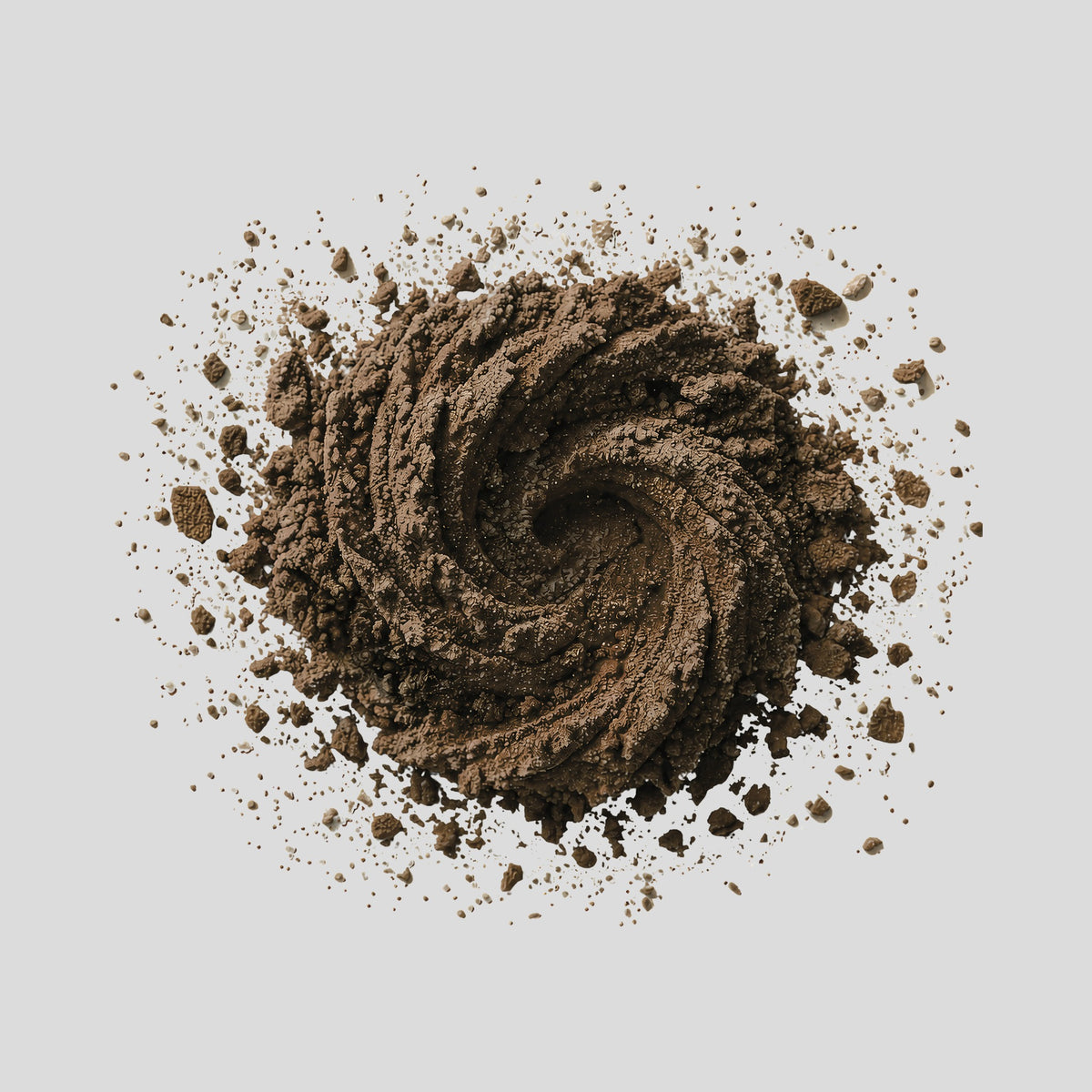 Microground Earl Grey latte powder swirl